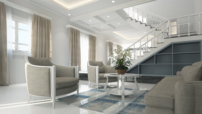 Living Room with Natural Elements